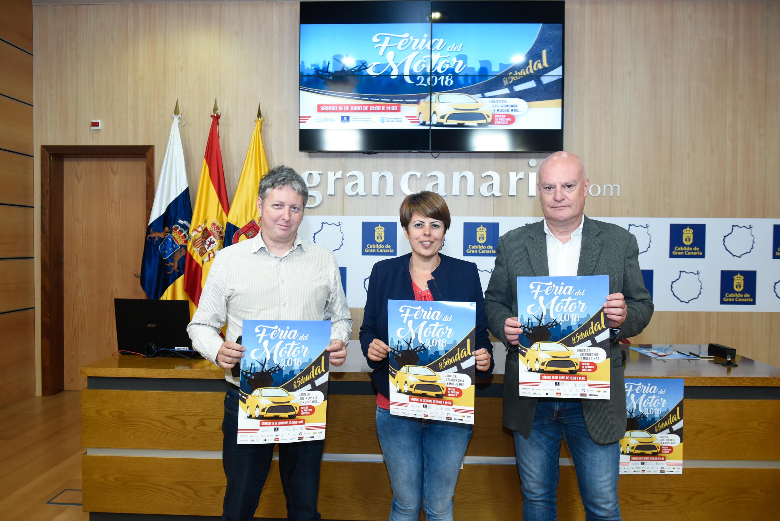 La Feria del Motor de El Sebadal exhibe casi un centenar de vehículos con un mayor protagonismo de los eléctricos 